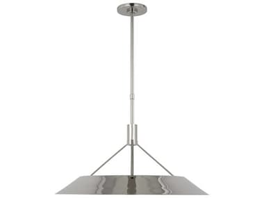 Visual Comfort Modern Sospeso 22" 1-Light Polished Nickel Pendant VCMSLPD26727N