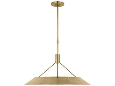 Visual Comfort Modern Sospeso 22" 1-Light Natural Brass Pendant VCMSLPD26727NB