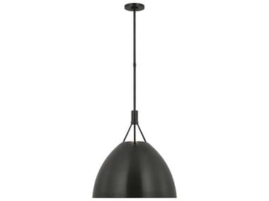 Visual Comfort Modern Sospeso 18" 1-Light Dark Bronze Dome Pendant VCMSLPD26827BZ