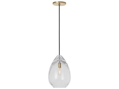 Visual Comfort Modern Alina 1-Light Natural Brass Mini Pendant VCMSLPD279CNB