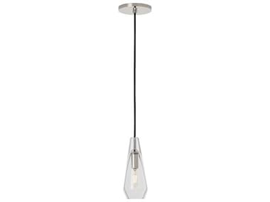 Visual Comfort Modern Lustra 1-Light Polished Nickel Mini Pendant VCMSLPD280CN