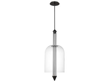 Visual Comfort Modern Cathedral 1-Light Dark Bronze Black Pendant VCMSLPD31727CBZ