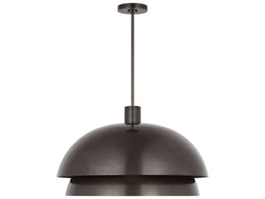 Visual Comfort Modern Shanti 2-Light Dark Bronze Dome Pendant VCMSLPD32127BZ