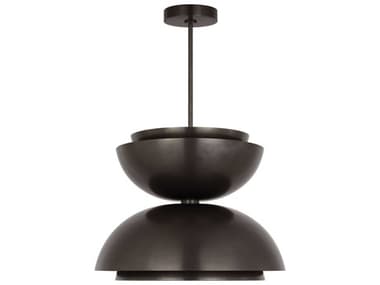 Visual Comfort Modern Shanti 2-Light Dark Bronze Dome Pendant VCMSLPD32227BZ