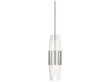 Visual Comfort Modern Lassell 1" 1-Light Polished Nickel Mini Pendant VCMSLPD39527N