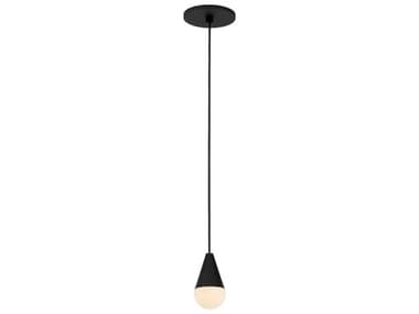 Visual Comfort Modern Cupola 1-Light Nightshade Black Mini Pendant VCMSLPD51130B