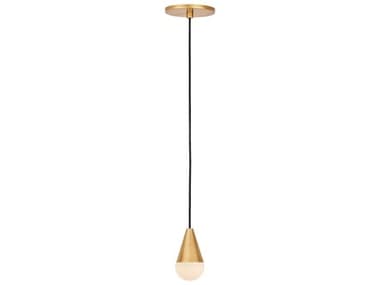 Visual Comfort Modern Cupola 1-Light Hand Rubbed Antique Brass Mini Pendant VCMSLPD51130HAB