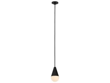 Visual Comfort Modern Cupola 1-Light Nightshade Black Mini Pendant VCMSLPD51230B