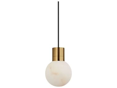 Visual Comfort Modern Mina 1-Light Hand Rubbed Antique Brass Mini Pendant VCMSLPD541HAB