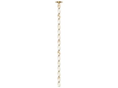 Visual Comfort Modern Collier 1-Light Hand Rubbed Antique Brass Linear Mini Pendant VCMSLPD552ALBHAB