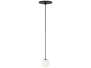 Visual Comfort Modern Orbet 1-Light Nightshade Black Globe Mini Pendant VCMSLPD58527B