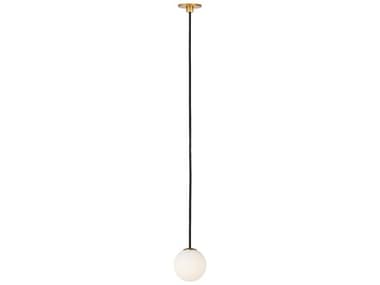 Visual Comfort Modern Orbet 1-Light Hand Rubbed Antique Brass Globe Mini Pendant VCMSLPD59127HAB