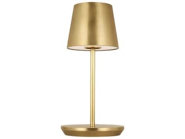 Visual Comfort Modern Nevis Hand Rubbed Antique Brass Table Lamp VCMSLTB53127HAB