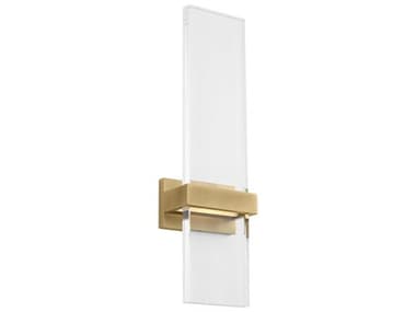 Visual Comfort Modern Flyta 18" Tall 1-Light Natural Brass Wall Sconce VCMSLWS10627CNB