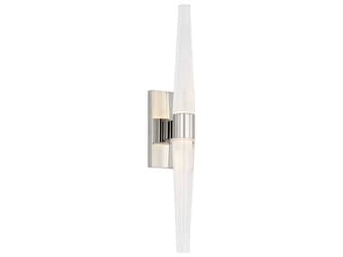 Visual Comfort Modern Lassell 2-Light Polished Nickel Wall Sconce VCMSLWS34427N