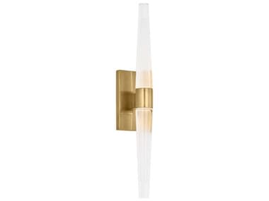 Visual Comfort Modern Lassell 2-Light Natural Brass Wall Sconce VCMSLWS34427NB