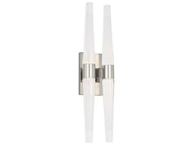 Visual Comfort Modern Lassell 16" Tall 4-Light Polished Nickel Wall Sconce VCMSLWS34627N