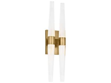 Visual Comfort Modern Lassell 4-Light Natural Brass Wall Sconce VCMSLWS34627NB