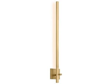 Visual Comfort Modern Cityscape 1-Light Hand Rubbed Antique Brass Wall Sconce VCMSLWS56427CCHAB