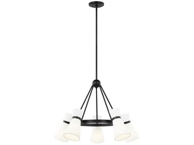 Visual Comfort Studio Clark 29" Wide 5-Light Midnight Black Chandelier VCS3190505112