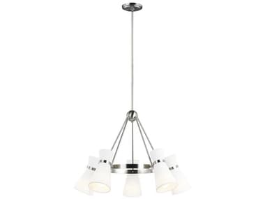 Visual Comfort Studio Clark 29" Wide 5-Light Brushed Nickel Chandelier VCS3190505962