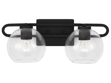 Visual Comfort Studio Codyn 2-Light Midnight Black Vanity Light VCS4455702112