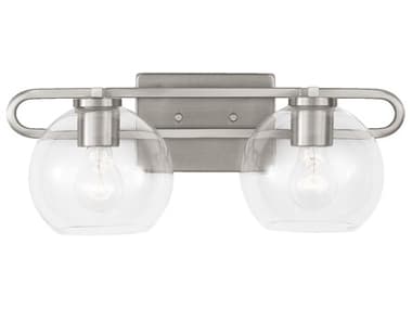 Visual Comfort Studio Codyn 2-Light Brushed Nickel Vanity Light VCS4455702962