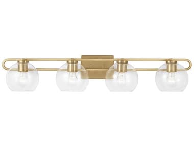 Visual Comfort Studio Codyn 4-Light Satin Brass Vanity Light VCS4455704848