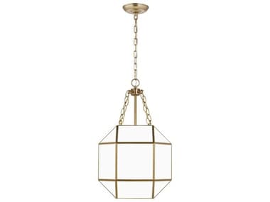 Visual Comfort Studio Morrison 14" 3-Light Satin Brass Lantern Pendant VCS5179453848