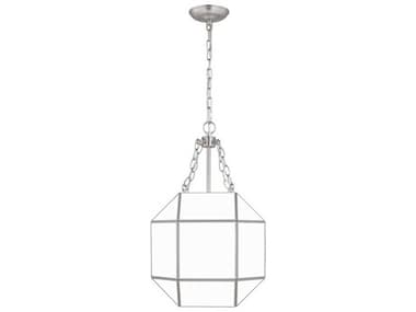 Visual Comfort Studio Morrison 14" 3-Light Brushed Nickel Lantern Pendant VCS5179453962