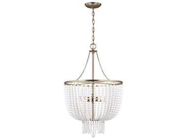 Visual Comfort Studio Jackie 4-Light Satin Brass Pendant VCS5180704848