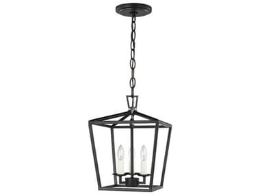 Visual Comfort Studio Dianna 9" 3-Light Midnight Black Lantern Mini Pendant VCS5192603112