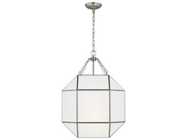 Visual Comfort Studio Morrison 3-Light Brushed Nickel Lantern Pendant VCS5279453962