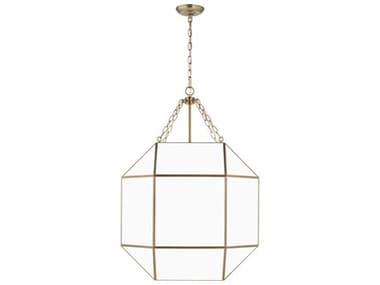 Visual Comfort Studio Morrison 4-Light Satin Brass Lantern Pendant VCS5279454848