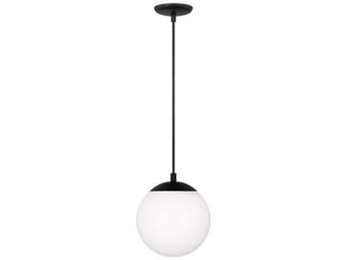 Visual Comfort Studio Leo 1-Light Midnight Black Globe Mini Pendant VCS6018112