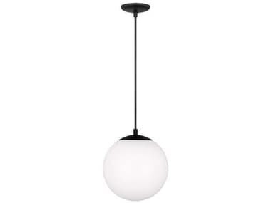 Visual Comfort Studio Leo 1-Light Midnight Black Globe Mini Pendant VCS6020112