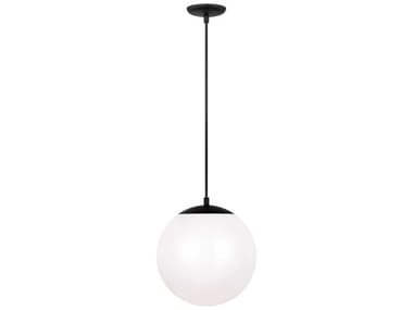 Visual Comfort Studio Leo 1-Light Midnight Black Globe Mini Pendant VCS6022112