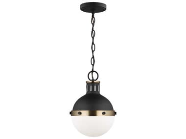 Visual Comfort Studio Hanks 8" 1-Light Midnight Black Globe Mini Pendant VCS6177101112