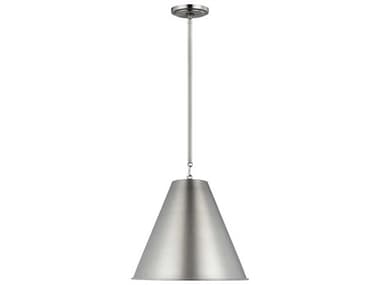 Visual Comfort Studio Gordon 15" 1-Light Antique Brushed Nickel Pendant VCS6585101965