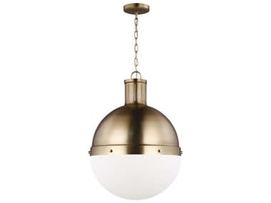 Visual Comfort Studio Hanks 1-Light Satin Brass Globe Pendant VCS6677101848