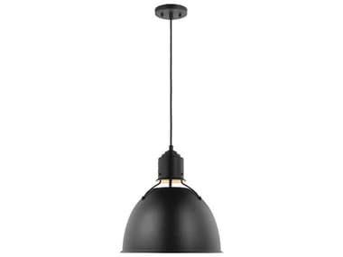 Visual Comfort Studio Huey 1-Light Midnight Black Dome Pendant VCS6680301112