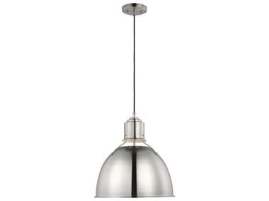 Visual Comfort Studio Huey 15" 1-Light Brushed Nickel Dome Pendant VCS6680301962