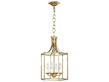 Visual Comfort Studio Bantry House 13" Wide 4-Light Antique Gild Gold Candelabra Lantern Chandelier VCSAC1004ADB