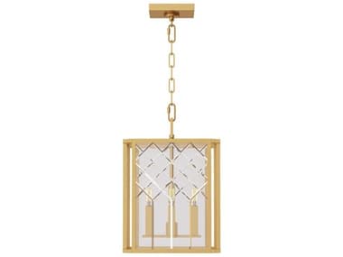 Visual Comfort Studio Erro 12" Wide 4-Light Burnished Brass Chandelier VCSAC1134BBS