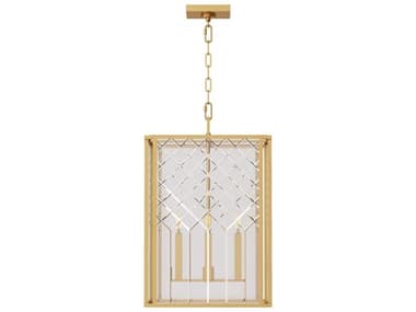 Visual Comfort Studio Erro 16" Wide 4-Light Burnished Brass Chandelier VCSAC1144BBS