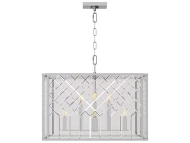 Visual Comfort Studio Erro 24" Wide 8-Light Polished Nickel Chandelier VCSAC1158PN