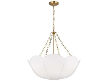 Visual Comfort Studio Stassi 3-Light Burnished Brass Bowl Pendant VCSAC1163BBS