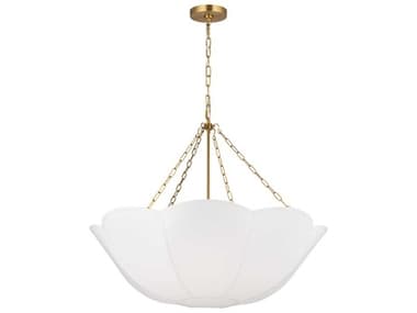 Visual Comfort Studio Stassi 4-Light Burnished Brass Bowl Pendant VCSAC1174BBS