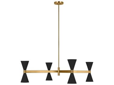 Visual Comfort Studio Albertine 32" Wide 8-Light Midnight Black Chandelier VCSAEC1088MBK