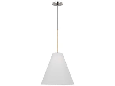 Visual Comfort Studio Remy 16" 1-Light Polished Nickel Pendant VCSAEP1051PN